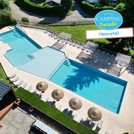 Camping Paradis Marmotel Saint-Geniez-dʼOlt Exterior foto