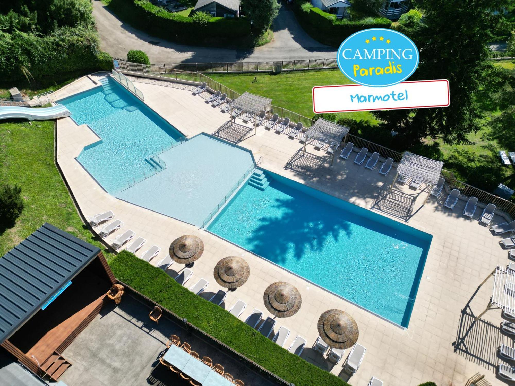 Camping Paradis Marmotel Saint-Geniez-dʼOlt Exterior foto
